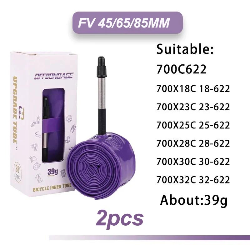 Inner Tube 700C - OFFBONDAGE 2 stuks Ultralight 39g Fiets