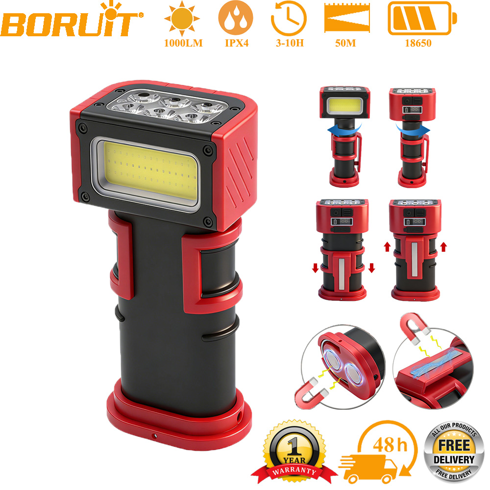 BORUiT COB LED-werklamp 1000LM - Cycling To Work recensie en prijs