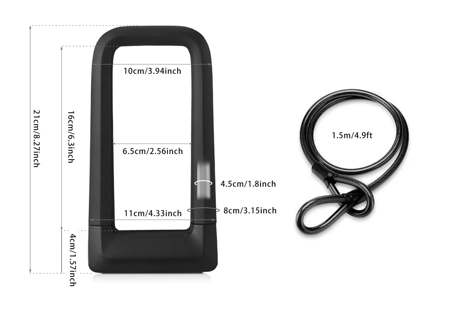 Cyrusher Heavy Duty U-slot vei - U Lock Heavy Duty recensie en prijs